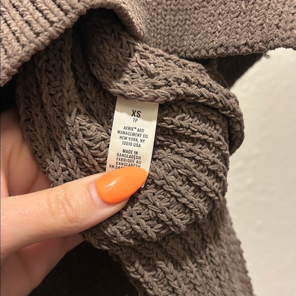 Aerie Brown Knit Sweater - Picture 6 of 6